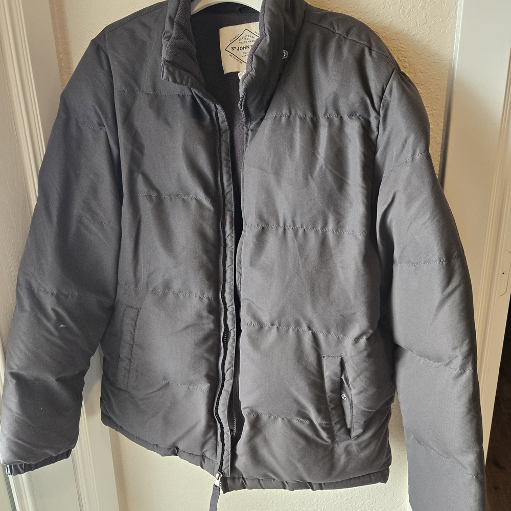 St John's Bay Charcoal Puffer Jacket